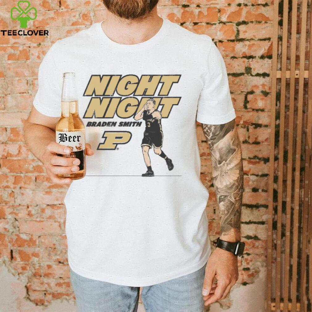 Purdue Braden Smith Night Night Celebration T Shirt Purdue Braden Smith Night Night Celebration T Shirt