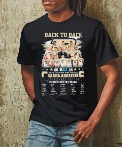 Purdue Men’s Basketball Back To Back 2024 Big Ten Conference Champions Signatures Shirt