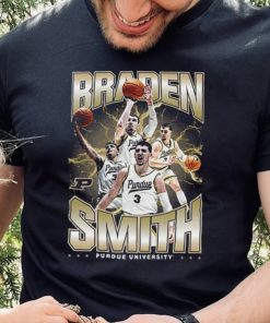 Purdue NCAA Men's Basketball Braden Smith Official 2023 2024 Post Season T Shirt