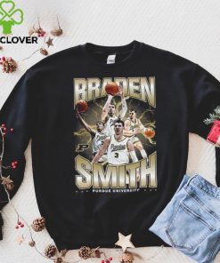 Purdue NCAA Men's Basketball Braden Smith Official 2023 2024 Post Season T Shirt