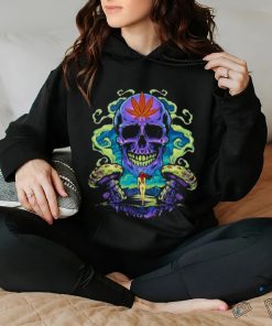 Purple Cannabis Skull T shirt