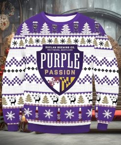 Purple Passion Beer Ugly Christmas Sweater, Gift for Christmas Holiday