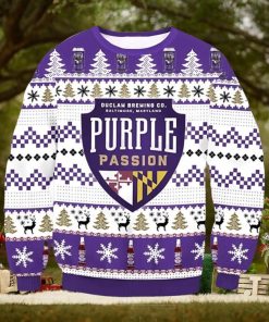 Purple Passion Beer Ugly Christmas Sweater, Gift for Christmas Holiday