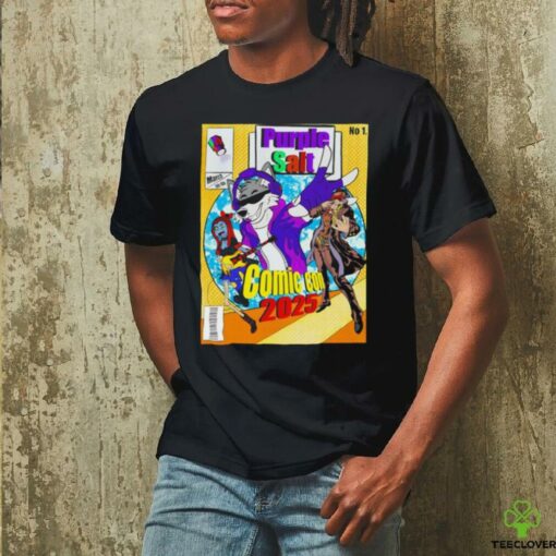 Purple Salt comic con 2025 t shirt black