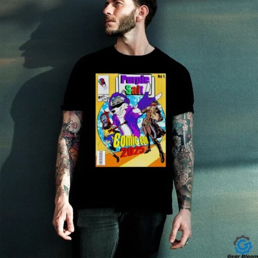 Purple Salt comic con 2025 t shirt black