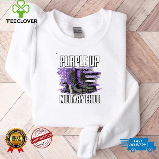 Purple Up For Military Child. April Military kids Month T Shirt