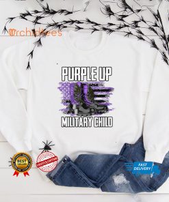 Purple Up For Military Child. April Military kids Month T Shirt