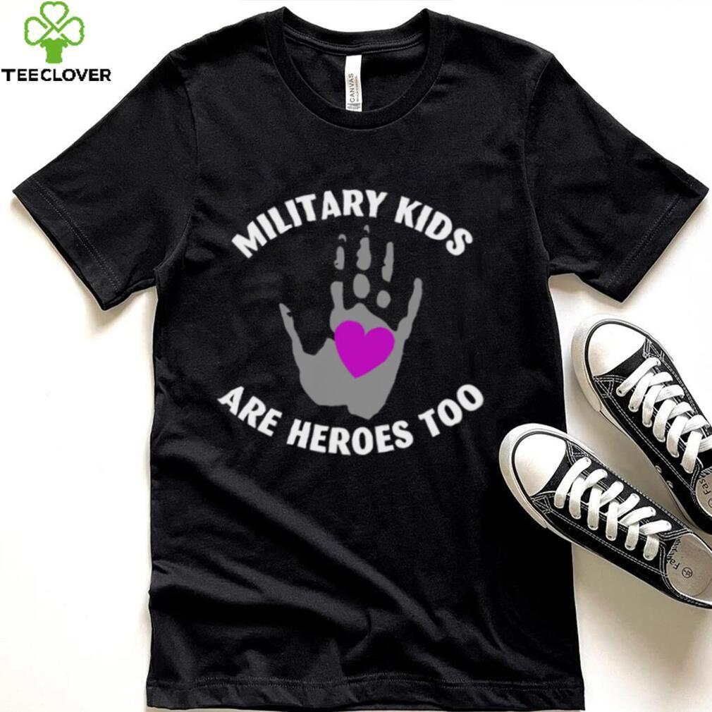 Purple Up For Military Kids T shirt, Military Kids Are Heroes Too Purple Up Military Child Month T shirt Purple Up For Military Kids T shirt, Military Kids Are Heroes Too Purple Up Military Child Month T shirt
