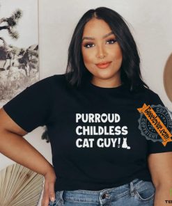 Purroud Childless Cat Guy T Shirt