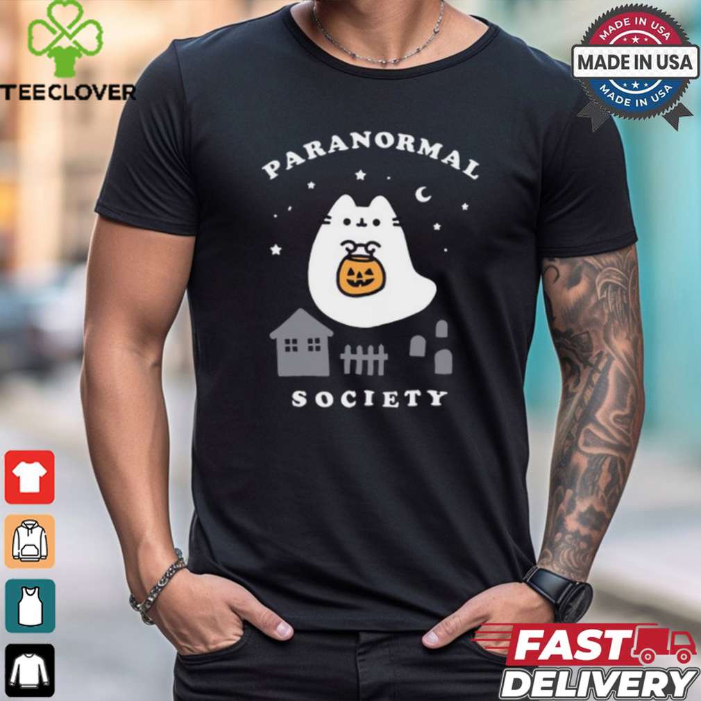 Pusheen Boosheen Paranormal Society Tee shirt Pusheen Boosheen Paranormal Society Tee shirt