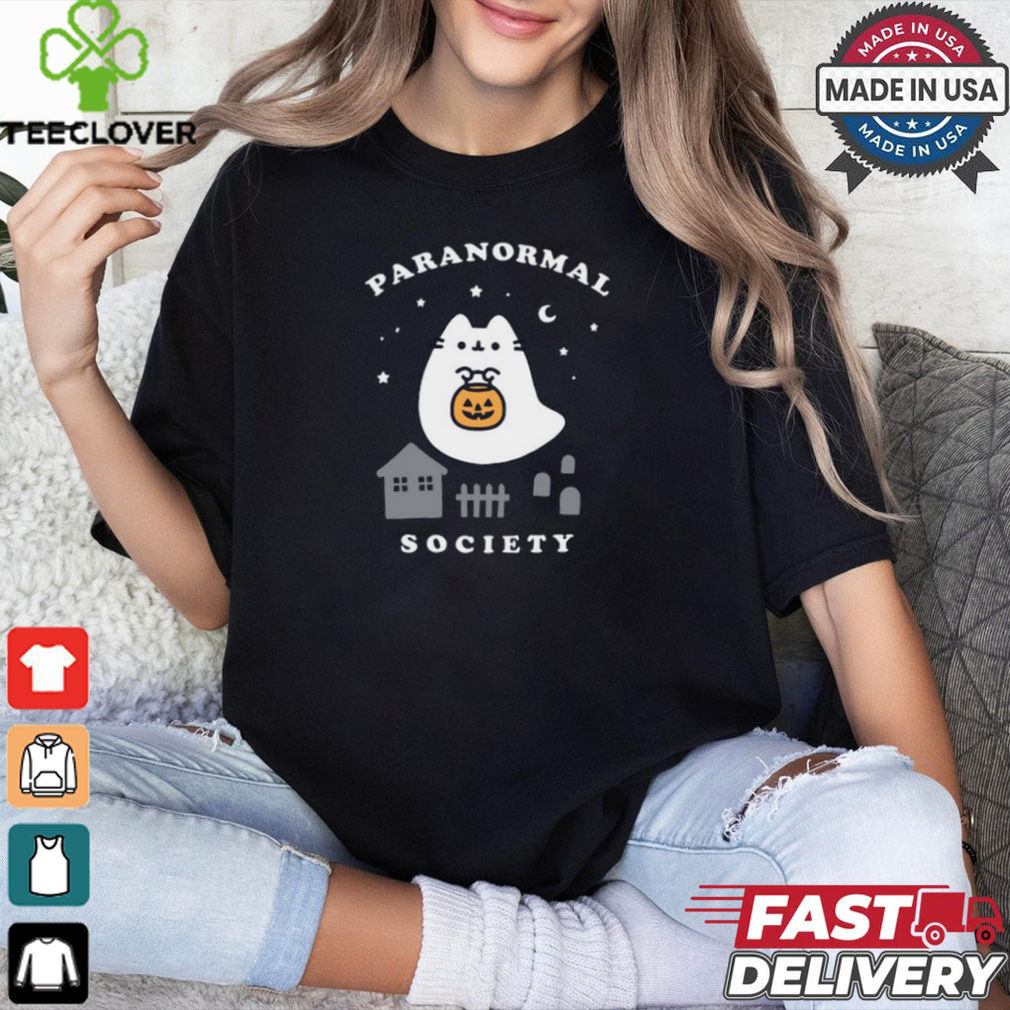 Pusheen Boosheen Paranormal Society Tee shirt Pusheen Boosheen Paranormal Society Tee shirt