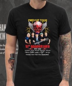 Pwr Up Tour ACDC 51st anniversary 1973 2024 thank you for the memories shirt