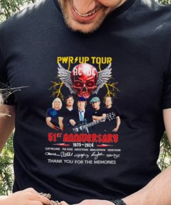 Pwr Up Tour ACDC 51st anniversary 1973 2024 thank you for the memories shirt