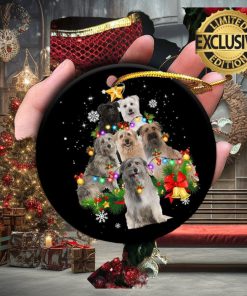 Pyrenean Sheepdog Christmas Tree Lights 2023 Holiday Gifts Custom Name For Dog Lovers Christmas Decorations Ornament