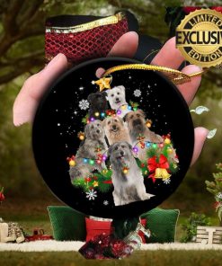 Pyrenean Sheepdog Christmas Tree Lights 2023 Holiday Gifts Custom Name For Dog Lovers Christmas Decorations Ornament