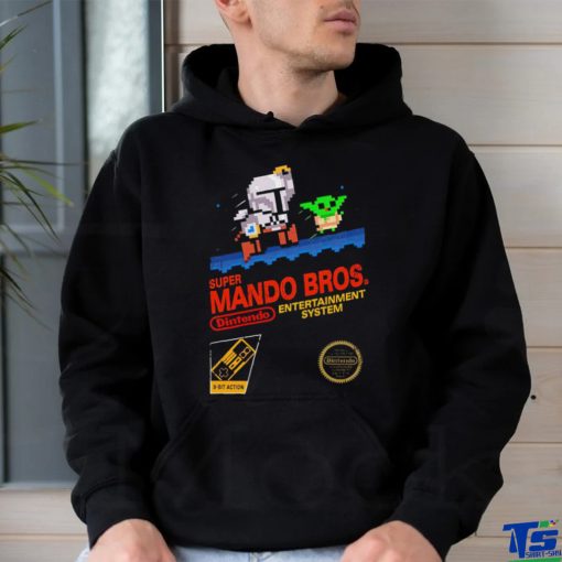 The Mandalorian X Super Mario Bros Super Mando Bros Dintendo game hoodie, sweater, longsleeve, shirt v-neck, t-shirt