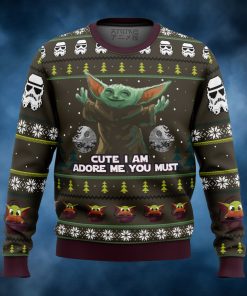 Baby Yoda Cute Mandalorion Star Wars Ugly Christmas Sweater