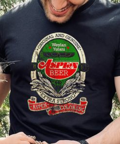 Aspen Beer Weylan Yutani Original and Genuine retro logo shirt