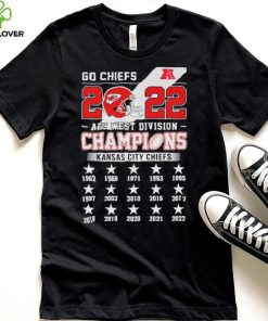 Go Chiefs 2022 AFC West Division Champions Kansas City Chiefs Shirt