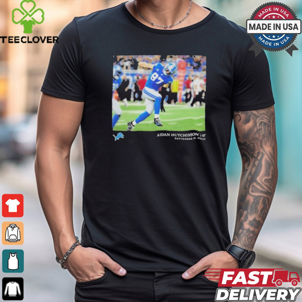 Aidan Hutchinson Detroit Lions NFL Flash Features Week 2 Shirt Aidan Hutchinson Detroit Lions NFL Flash Features Week 2 Shirt