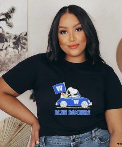 Snoopy And Woodstock Drive Car Winnipeg Blue Bombers Shirt