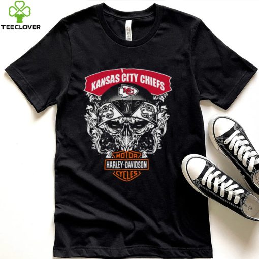 Skull Kansas City Chiefs T Shirt Nfl Football Gift For Fan