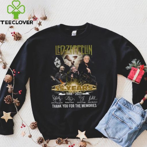 Led Zeppelin 55 Years 1968 2023 Thank You for the memories signatures hoodie, sweater, longsleeve, shirt v-neck, t-shirt