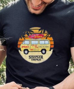 Surfer Boy Pizza Van Stranger Things bus vintage shirt