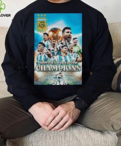 Qatar 2022 World Cup Champions Argentina Lionel Messi Shirt