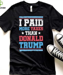 Quote I Paid More Taxes Than Donald Trump Grunge Texture Shirt