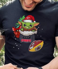 Baby Yoda Star Wars Kansas City Chiefs Christmas T Shirt Funny Happy NFL