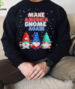 Official Make America gnome again funny snowy Christmas T shirt