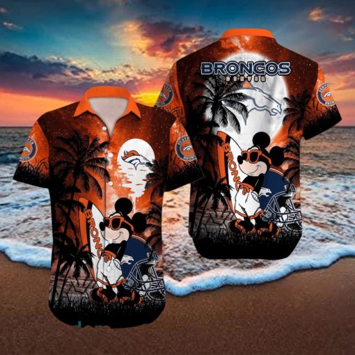 Denver Broncos NFL Team Logo Baby Yoda Hawaiian Shirt