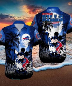 Buffalo Bills NFL Team Logo Baby Yoda Hawaiian Shirt