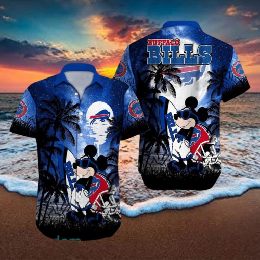 Buffalo Bills NFL Team Logo Baby Yoda Hawaiian Shirt