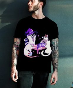 Raccoon Mouse Cat game night organic shirt