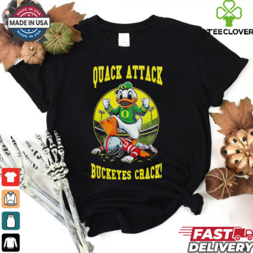 Quack attack Buckeyes crack Oregon Ducks mascot shirt