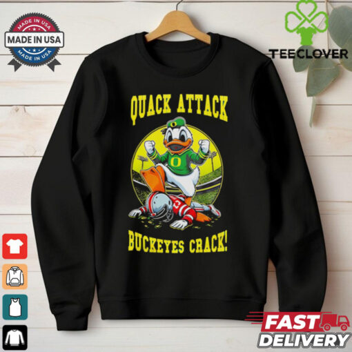 Quack attack Buckeyes crack Oregon Ducks mascot shirt