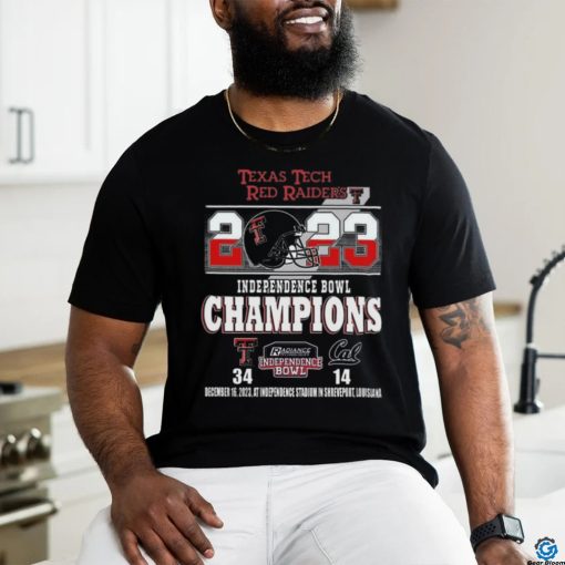 Quality 2023 Independence Bowl Champions Red Raiders 34 14 Cal Shirt