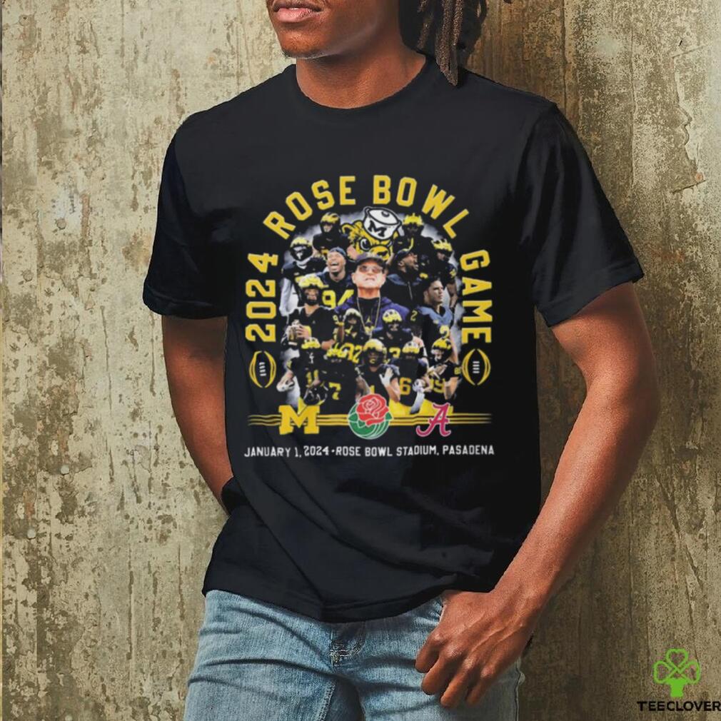 Quality 2024 Rose Bowl Game Michigan Wolverines T Shirt Quality 2024 Rose Bowl Game Michigan Wolverines T Shirt