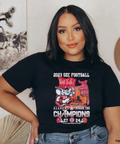 Quality SEC Football 2023 Roll Tide Alabama Crimson Tide Champions 27 24 Georgia Bulldogs Unisex T Shirt