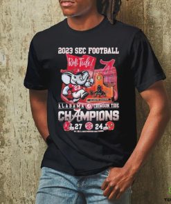 Quality SEC Football 2023 Roll Tide Alabama Crimson Tide Champions 27 24 Georgia Bulldogs Unisex T Shirt