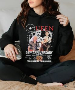 Queen 53rd Anniversary 1970 2023 signatures shirt
