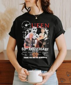 Queen 53rd Anniversary 1970 2023 signatures shirt