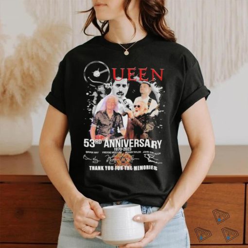 Queen 53rd Anniversary 1970 2023 signatures shirt