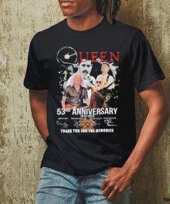 Queen 53rd Anniversary 1970 2023 signatures shirt