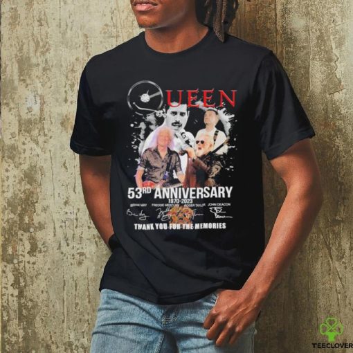 Queen 53rd Anniversary 1970 2023 signatures shirt