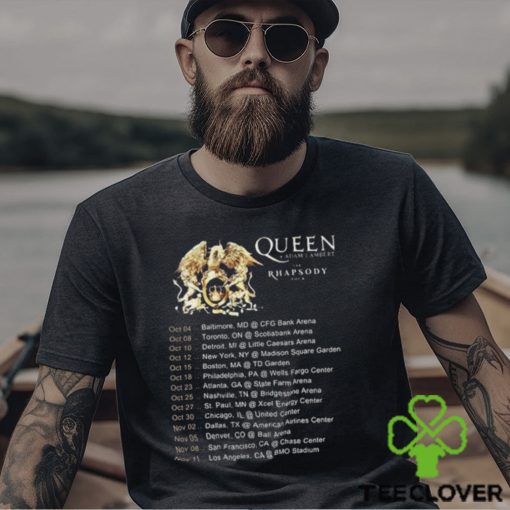 Queen Adam Lambert The Rhapsody Tour 2023 T Shirt Rock Band Unisex shirt