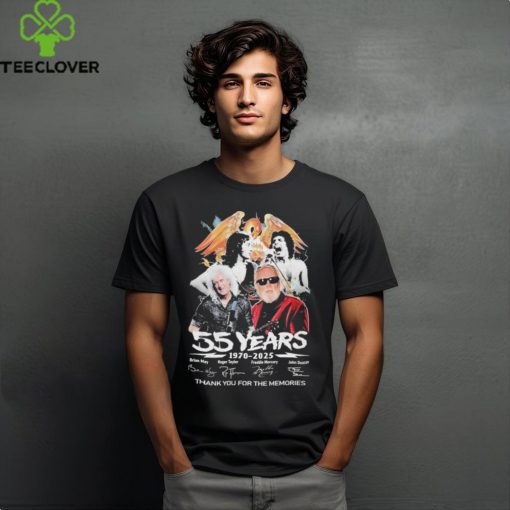 Queen Band 55 Years Of 1970 2025 Thank You For The Memories Signatures Shirt
