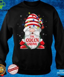Queen Gnome Buffalo Plaid Christmas Tree Light T Shirt hoodie, sweater Shirt
